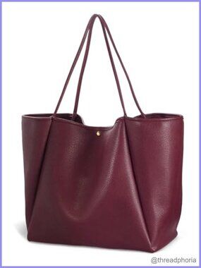 Oversize PU Leather Tote Weekender Shopper Handbag Travel Purse